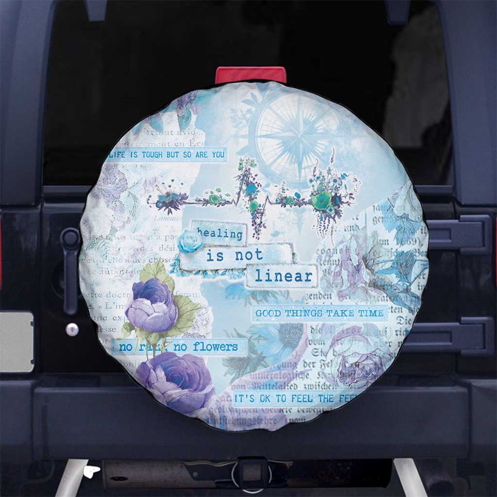 Mental Health Spare Tire Cover Healing Is Not Linear LT05