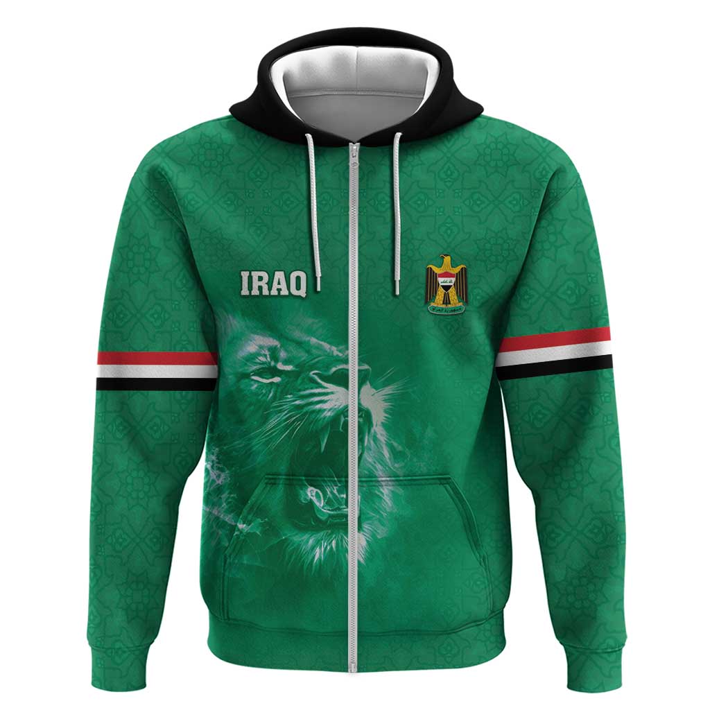 Custom Iraq Football Hoodie Go Champions LT05
