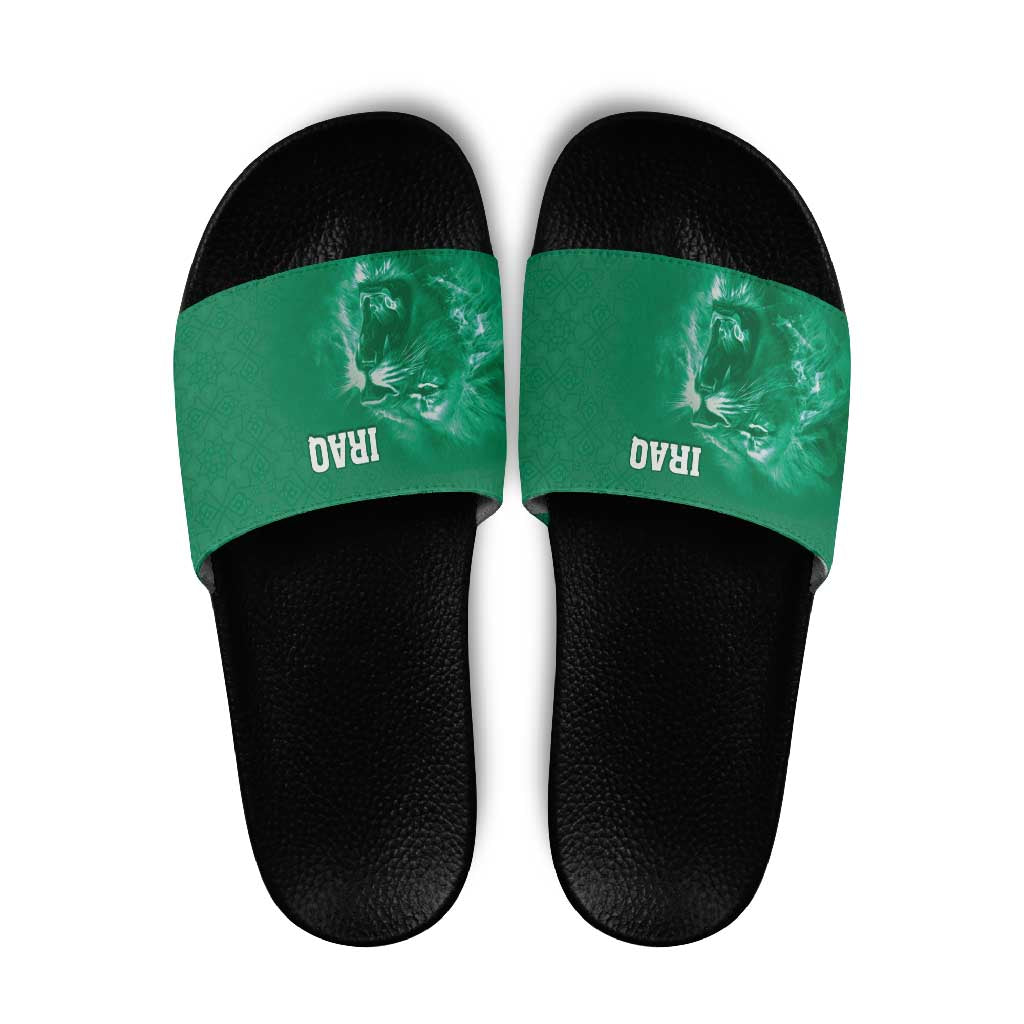 Iraq Football Slide Sandals Go Champions LT05