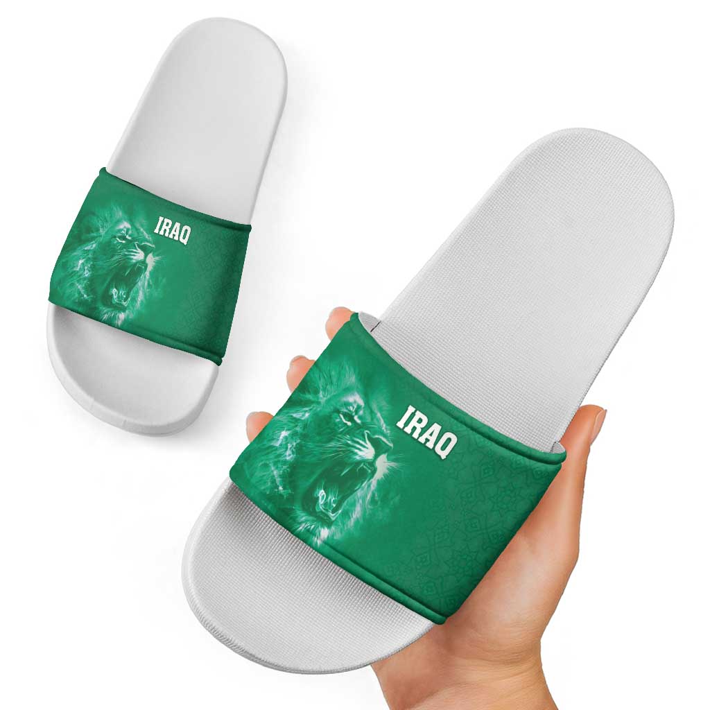 Iraq Football Slide Sandals Go Champions LT05