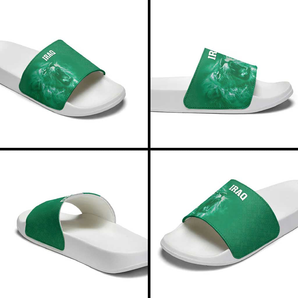 Iraq Football Slide Sandals Go Champions LT05