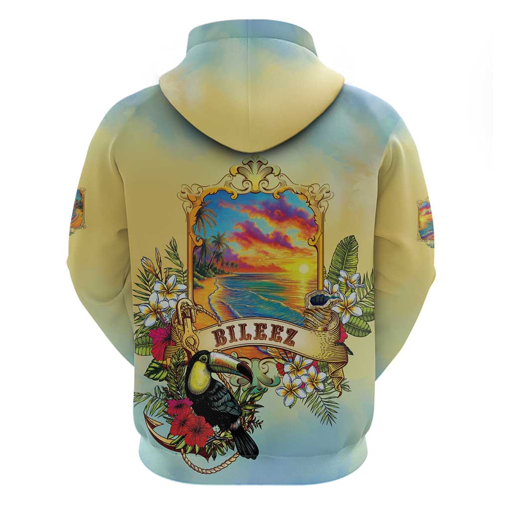 Belize Toucan Hoodie Belizean Pride Retro Style LT05