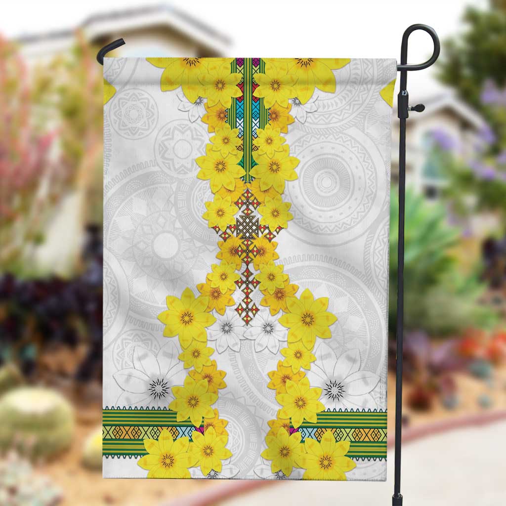 Enkutatash Ethiopia New Year Garden Flag Tilet Pattern With Adey Abeba Flowers LT05