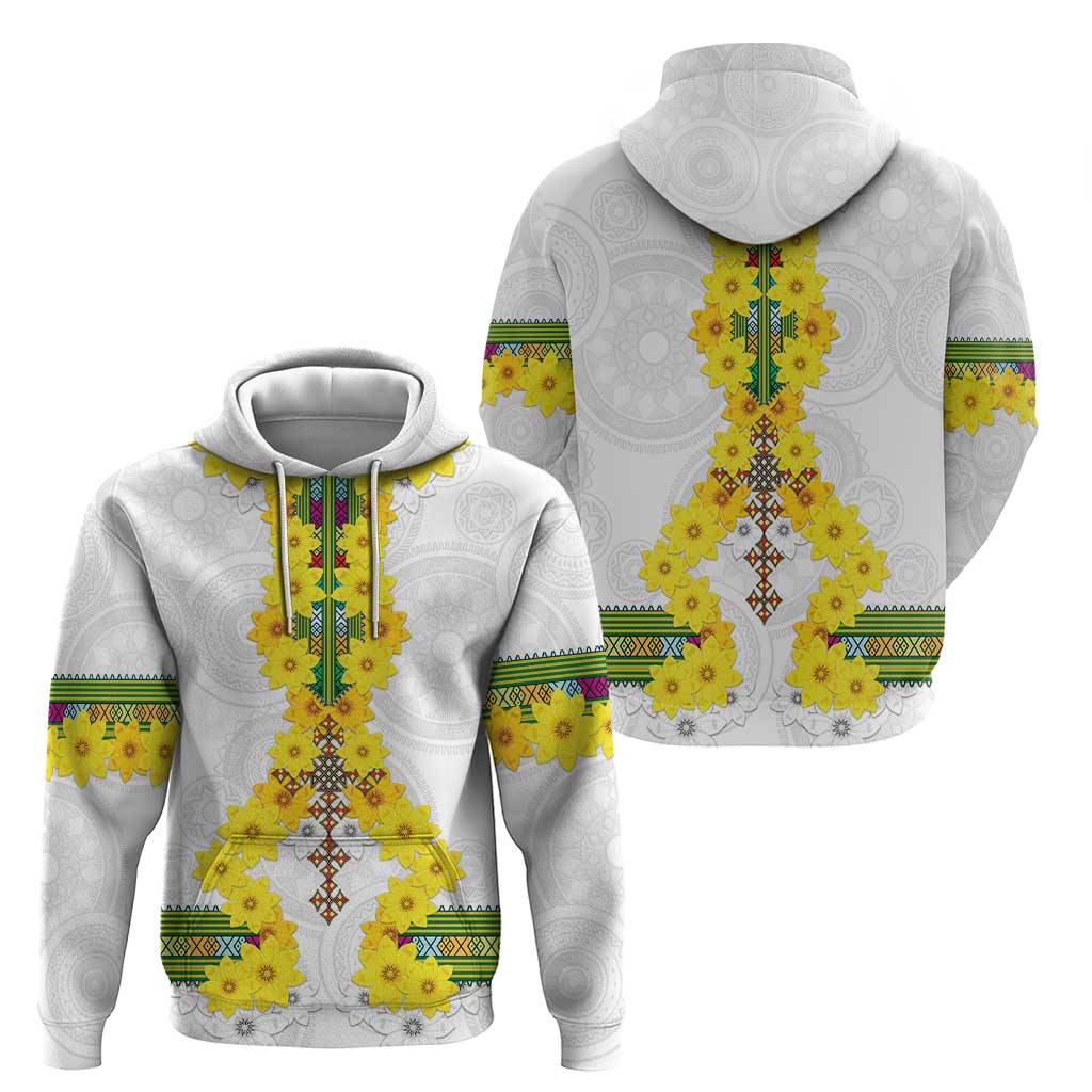 Enkutatash Ethiopia New Year Hoodie Tilet Pattern With Adey Abeba Flowers LT05