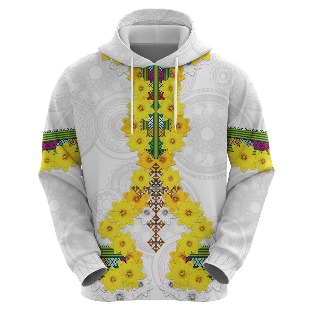 Enkutatash Ethiopia New Year Hoodie Tilet Pattern With Adey Abeba Flowers LT05