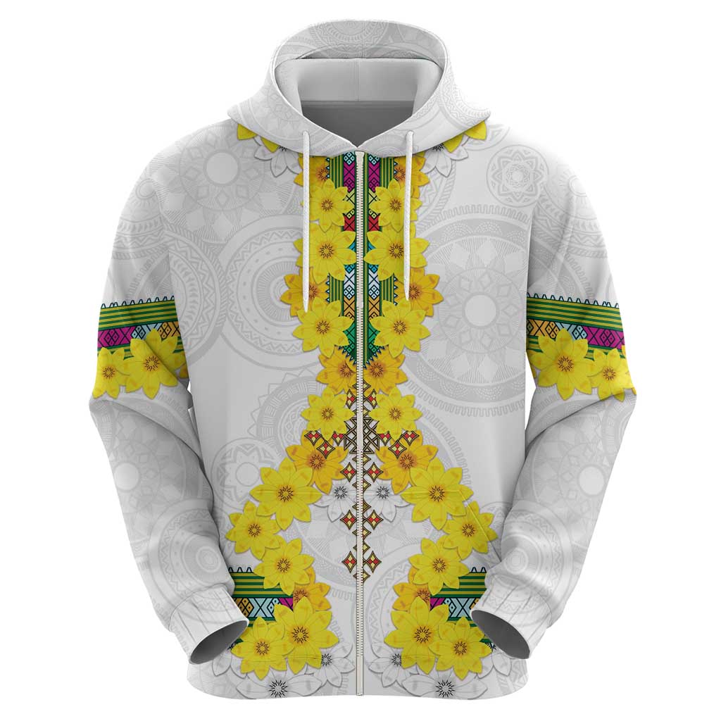 Enkutatash Ethiopia New Year Hoodie Tilet Pattern With Adey Abeba Flowers LT05