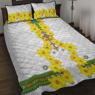 Enkutatash Ethiopia New Year Quilt Bed Set Tilet Pattern With Adey Abeba Flowers LT05