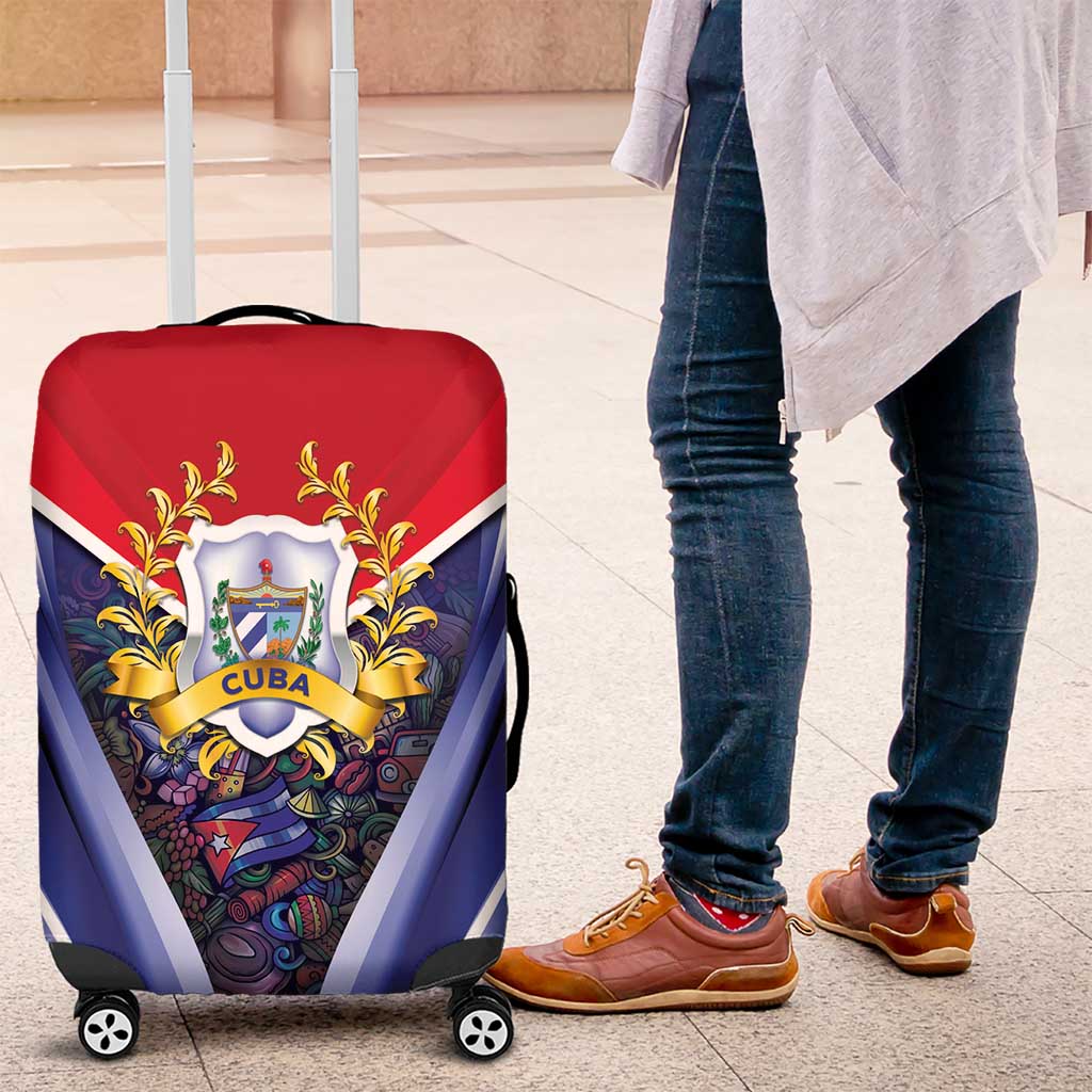 Cuba Luggage Cover 123 Years Of Independence LT05