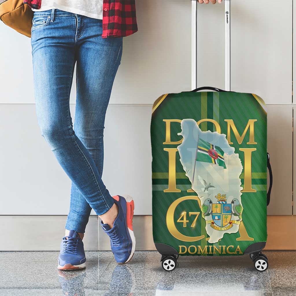 Dominica Independence Day Luggage Cover 47 Years Of Freedom LT05
