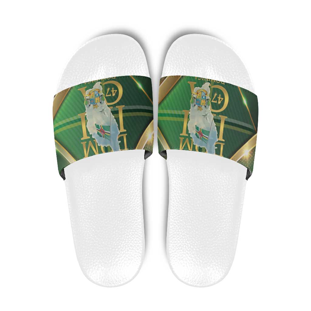 Dominica Independence Day Slide Sandals 47 Years Of Freedom LT05
