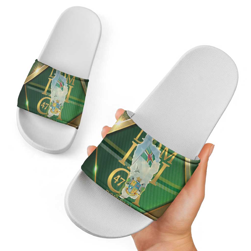 Dominica Independence Day Slide Sandals 47 Years Of Freedom LT05
