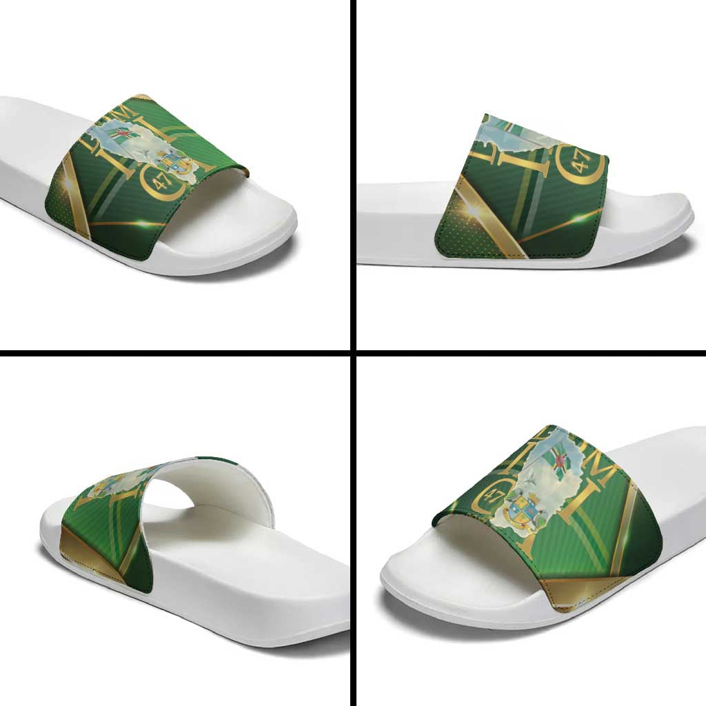 Dominica Independence Day Slide Sandals 47 Years Of Freedom LT05