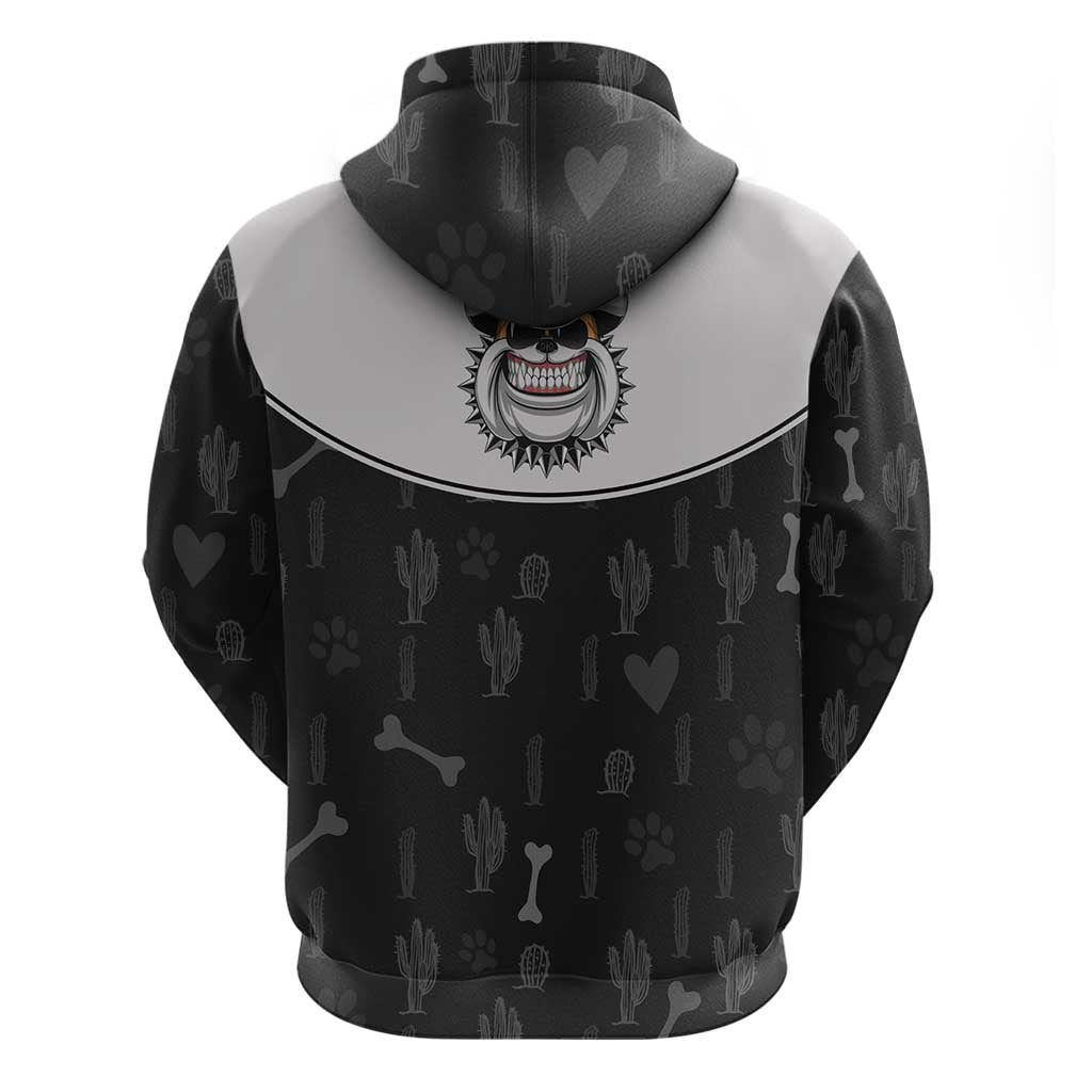 Cowdog Hoodie Cowboy Bulldog Retro Western Yoke LT05