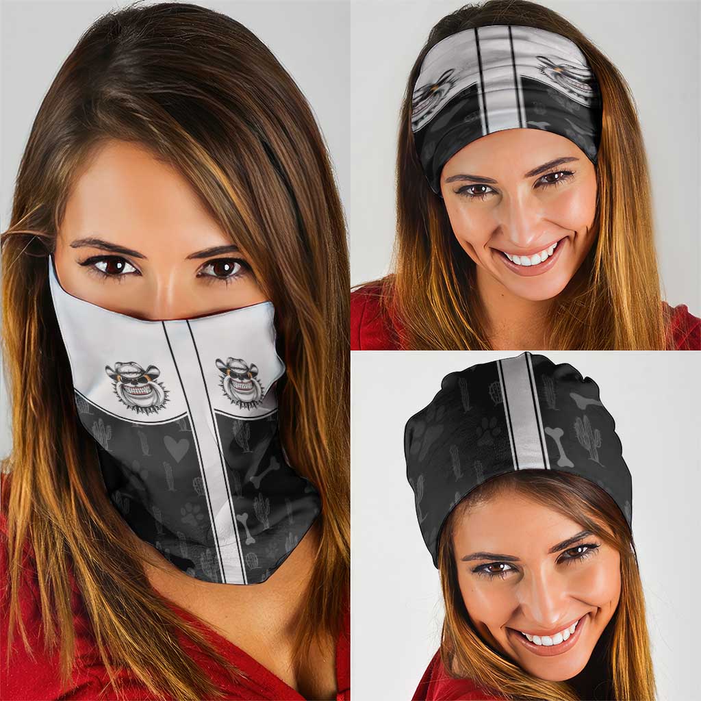 Cowdog Neck Gaiter Cowboy Bulldog Retro Western Yoke LT05