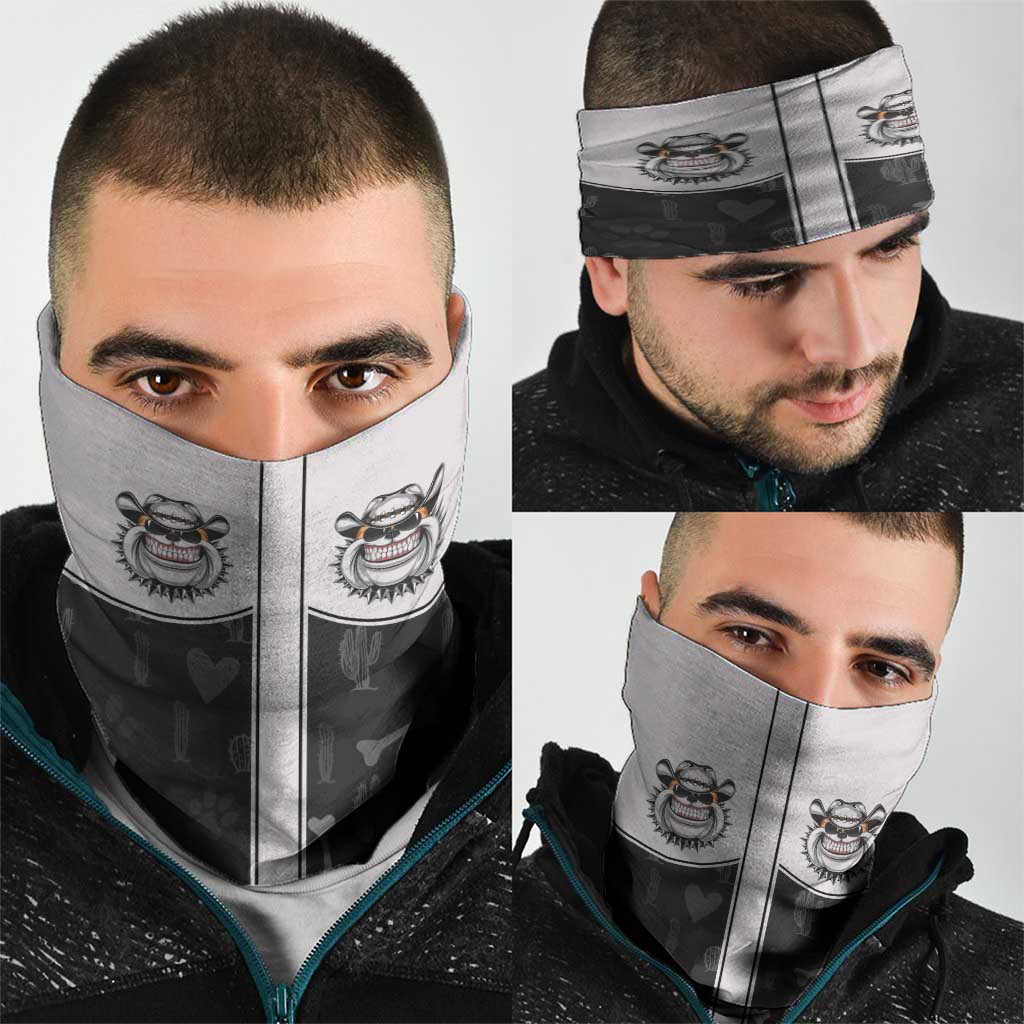 Cowdog Neck Gaiter Cowboy Bulldog Retro Western Yoke LT05