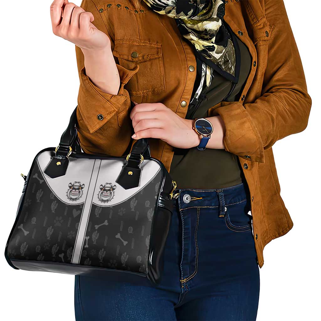 Cowdog Shoulder Handbag Cowboy Bulldog Retro Western Yoke LT05