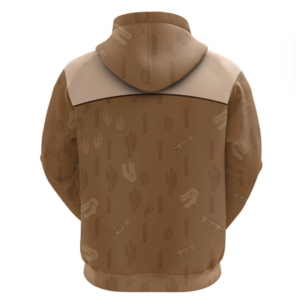 Cowgirl Dinosaur Hoodie Retro Western Yoke LT05