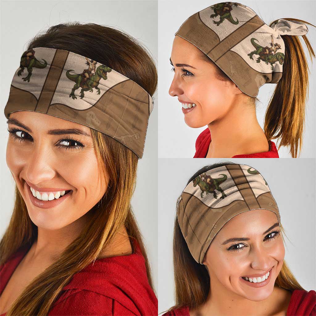 Cowgirl Dinosaur Neck Gaiter Retro Western Yoke LT05