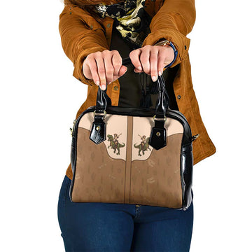 Cowgirl Dinosaur Shoulder Handbag Retro Western Yoke LT05