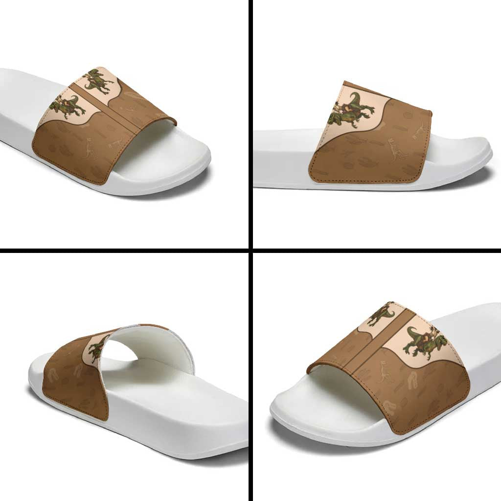 Cowgirl Dinosaur Slide Sandals Retro Western Yoke LT05