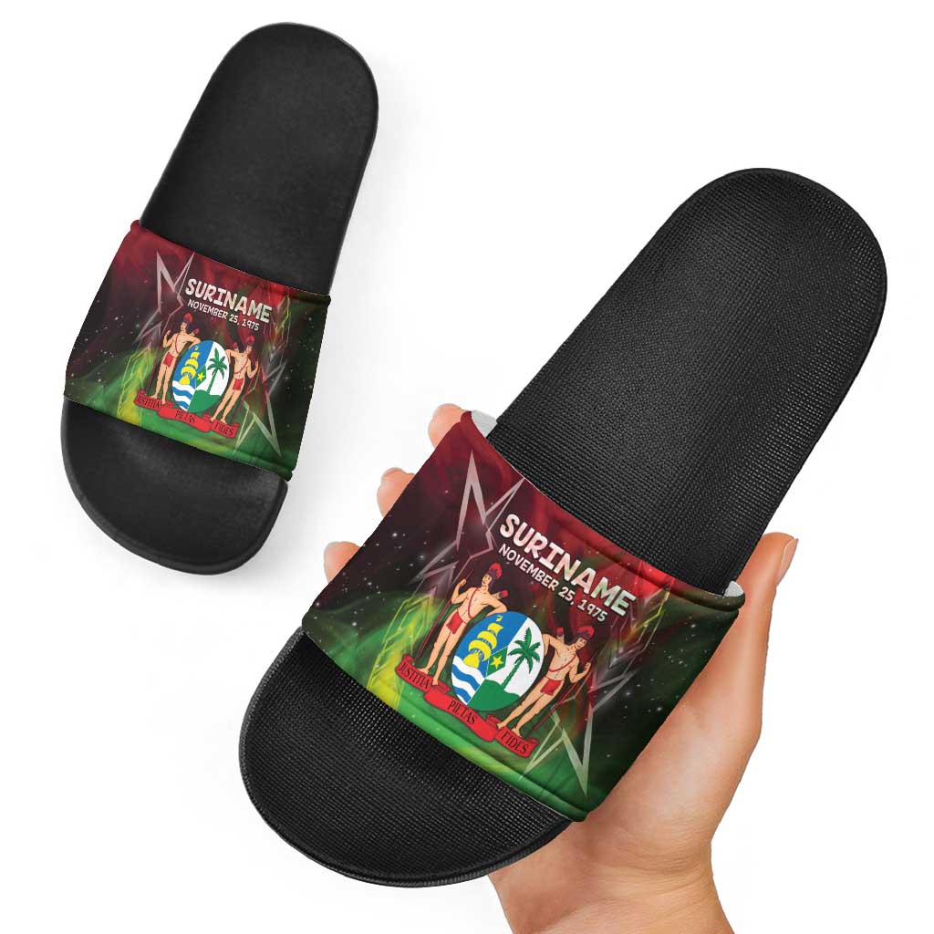 Suriname Independence Day Slide Sandals Wan Switi Srefidensi Dey LT05