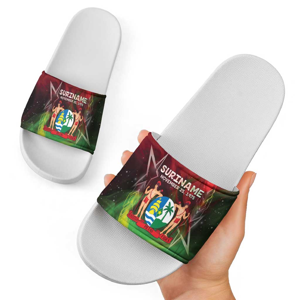 Suriname Independence Day Slide Sandals Wan Switi Srefidensi Dey LT05