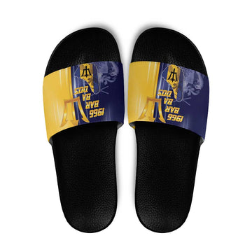 Barbados Independence Day Slide Sandals Proud To Be Barbadian LT05
