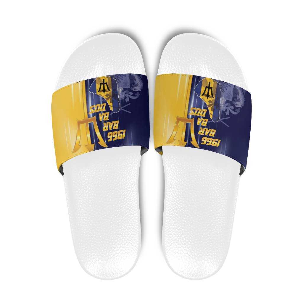 Barbados Independence Day Slide Sandals Proud To Be Barbadian LT05