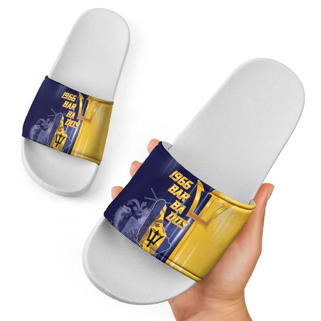 Barbados Independence Day Slide Sandals Proud To Be Barbadian LT05