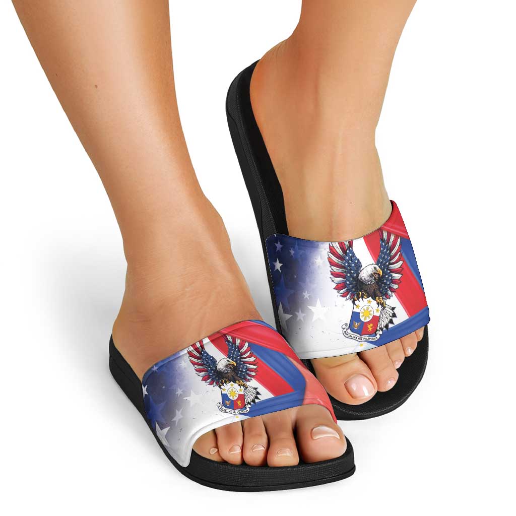Filipino American History Month Slide Sandals Philippines Proud Of My Roots LT05