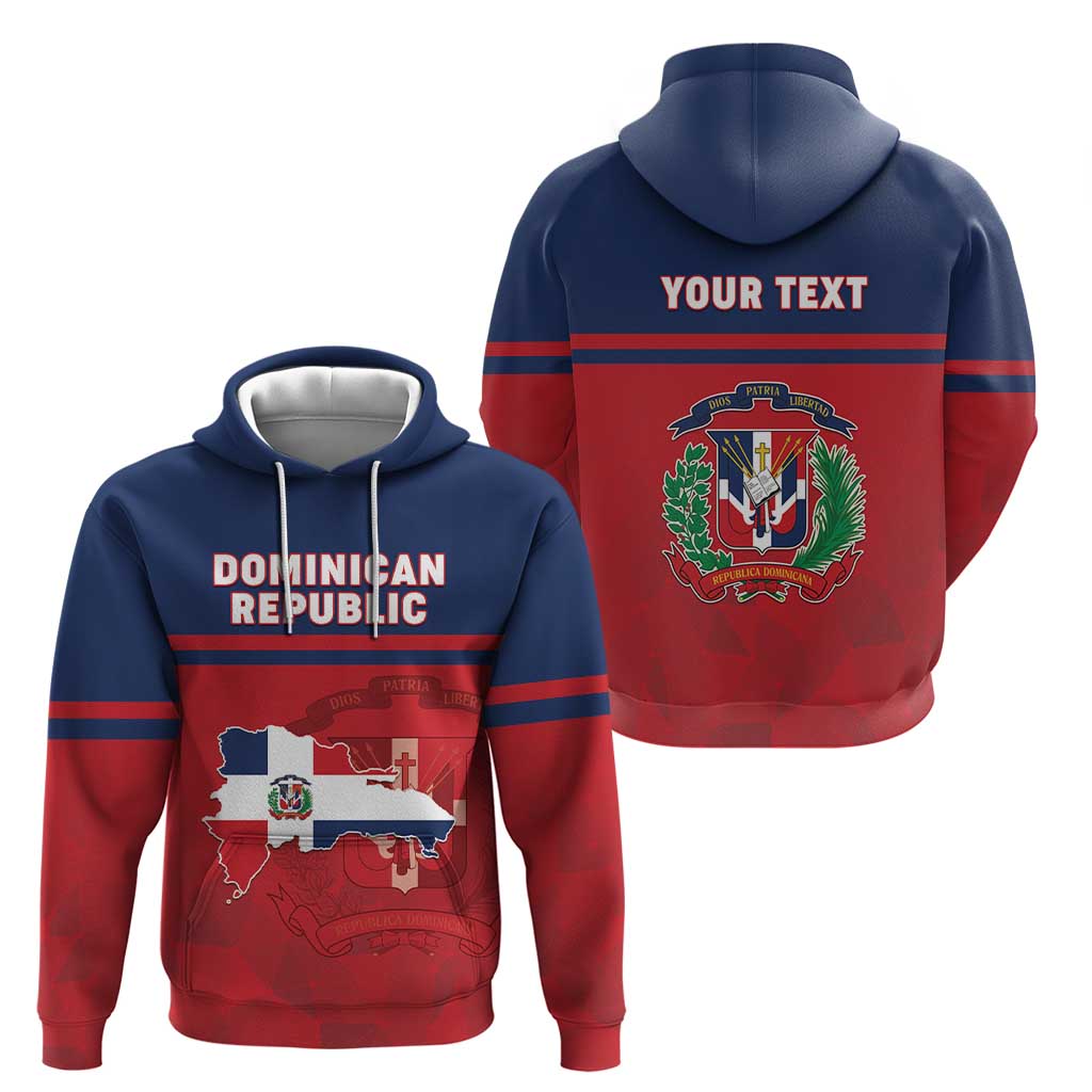 Personalized Dominican Republic Hoodie Dominicana Flag Map LT05