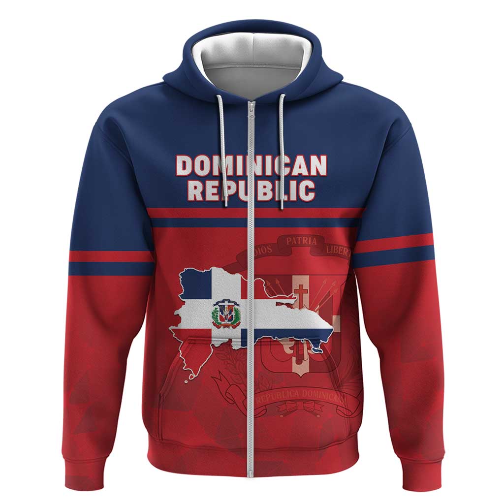 Personalized Dominican Republic Hoodie Dominicana Flag Map LT05