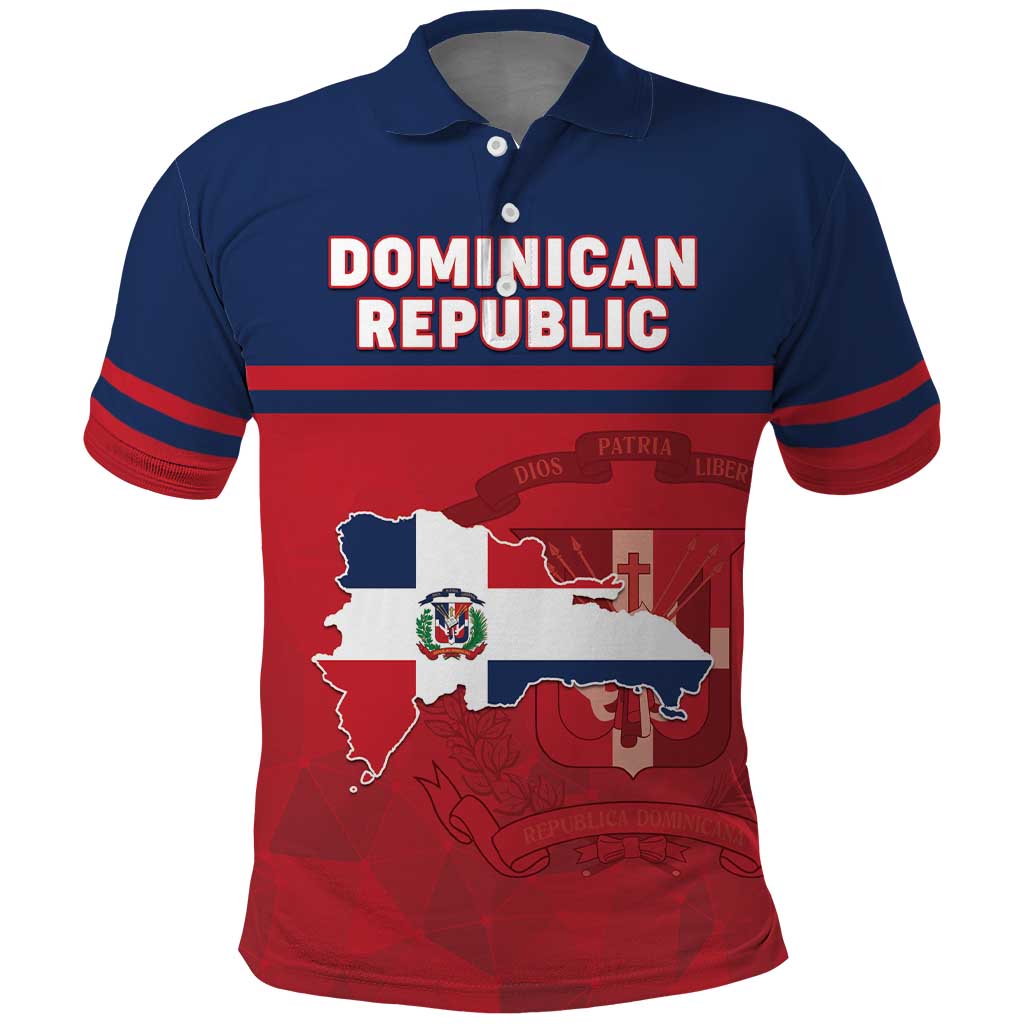 Personalized Dominican Republic Polo Shirt Dominicana Flag Map LT05