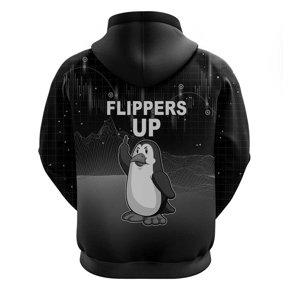 Funny Penguin Resist Hoodie Flippers Up I Stand With Penguins LT05