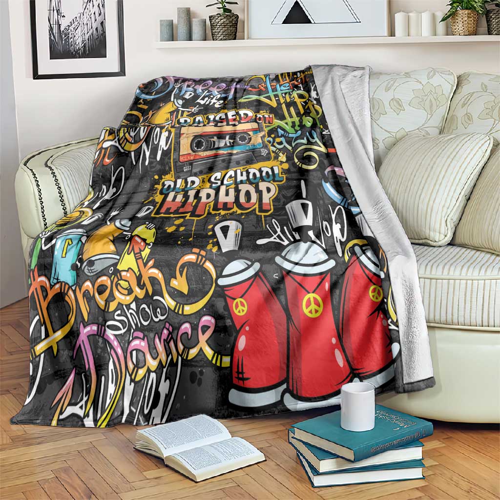 Raised On Hip Hop Blanket Graffiti Art Style LT05