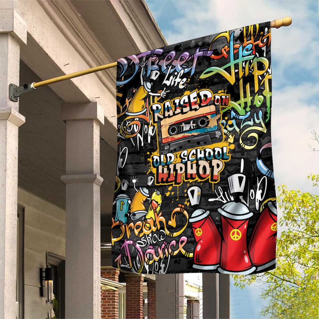 Raised On Hip Hop Garden Flag Graffiti Art Style LT05