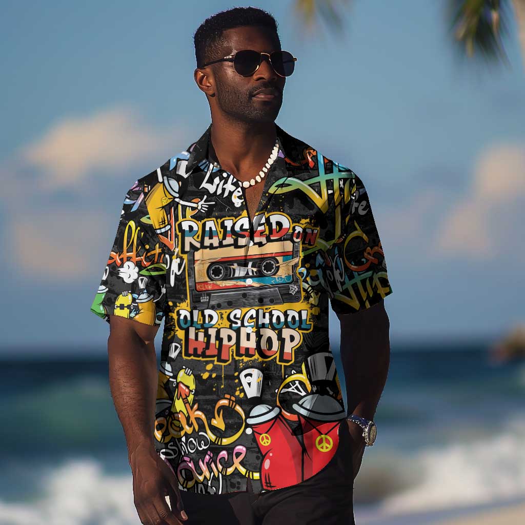Raised On Hip Hop Hawaiian Shirt Graffiti Art Style LT05