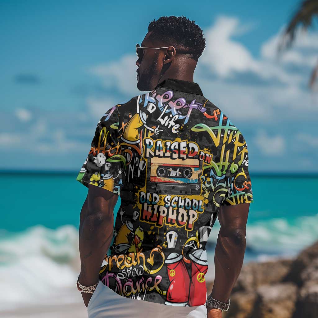 Raised On Hip Hop Hawaiian Shirt Graffiti Art Style LT05
