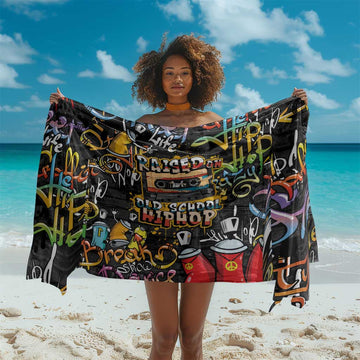 Raised On Hip Hop Sarong Graffiti Art Style LT05