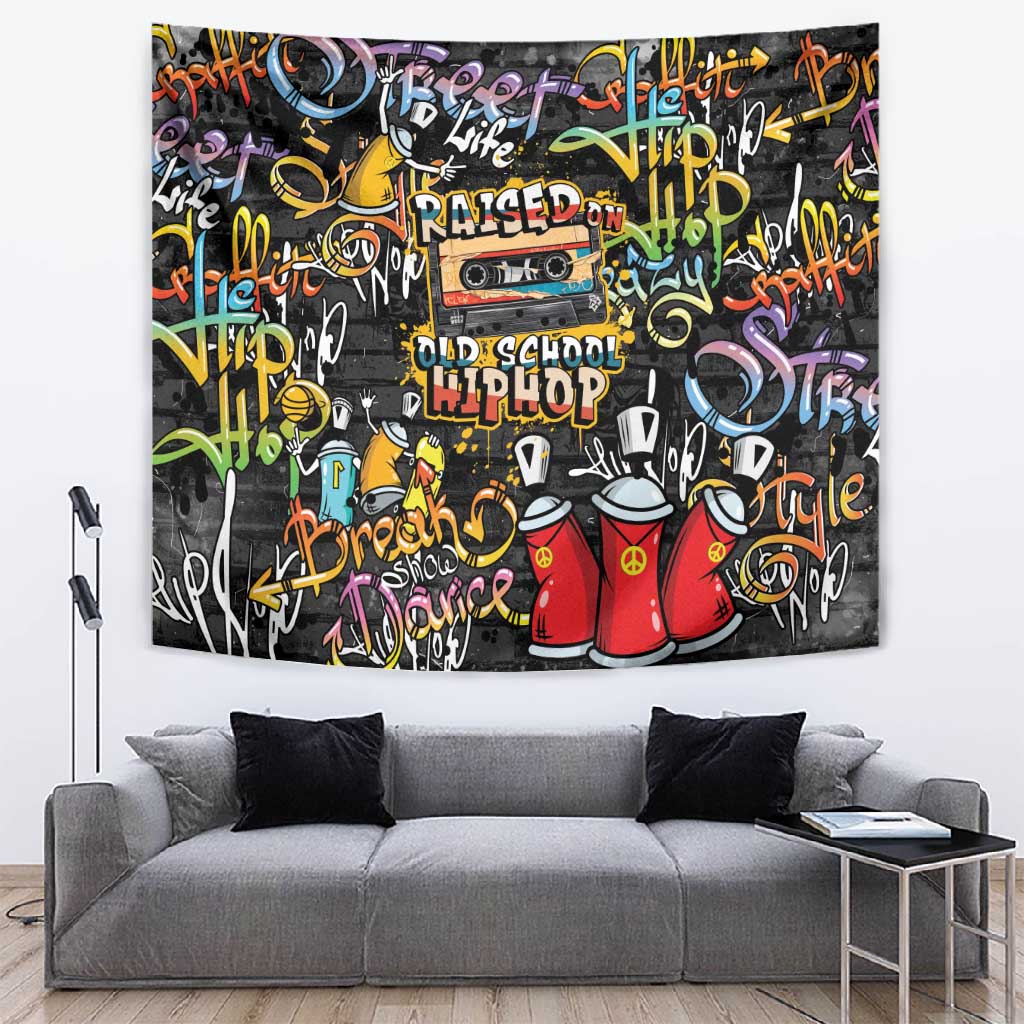 Raised On Hip Hop Tapestry Graffiti Art Style LT05