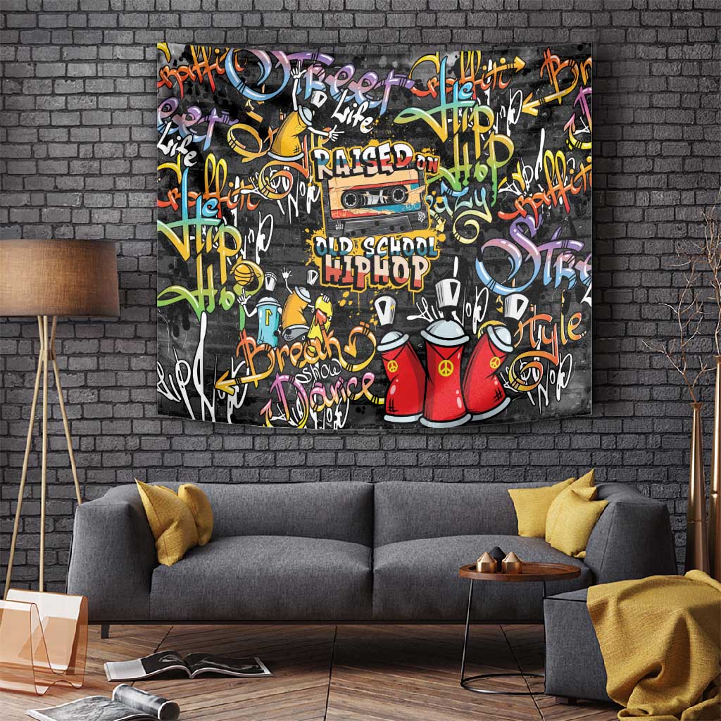 Raised On Hip Hop Tapestry Graffiti Art Style LT05
