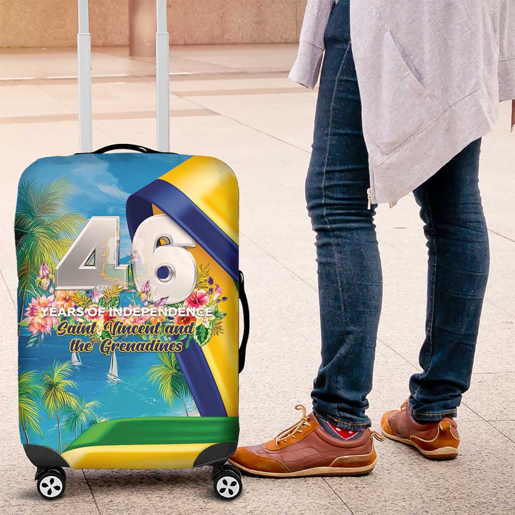 Saint Vincent And The Grenadines Luggage Cover 46 Years Of Independence LT05