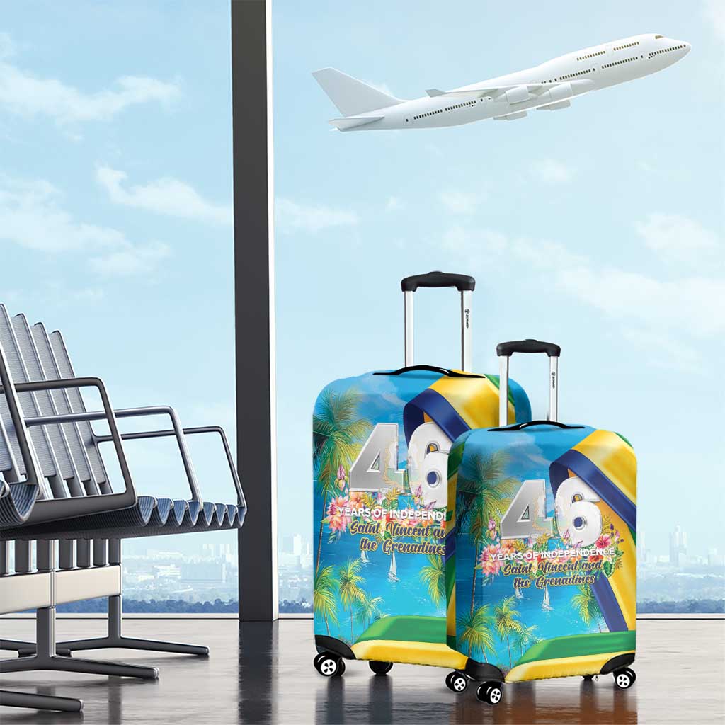 Saint Vincent And The Grenadines Luggage Cover 46 Years Of Independence LT05