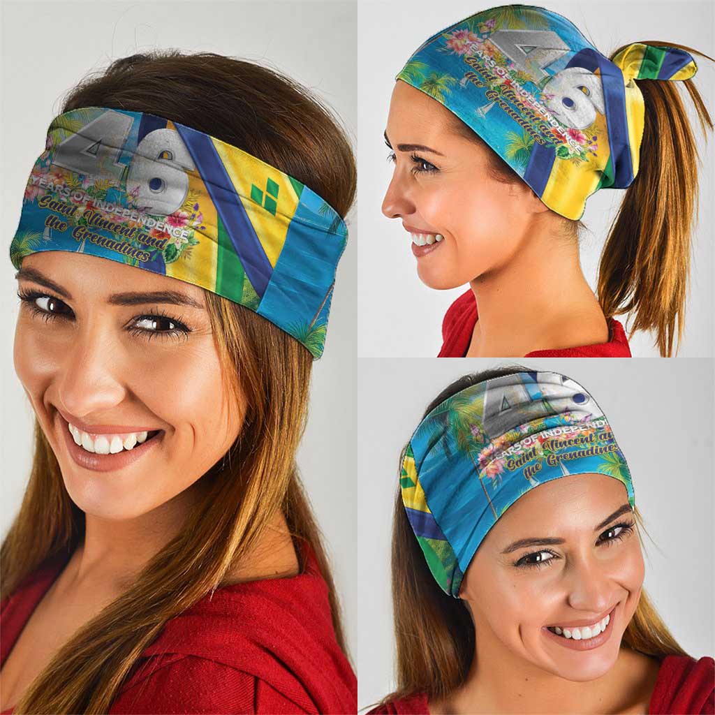 Saint Vincent And The Grenadines Neck Gaiter 46 Years Of Independence LT05