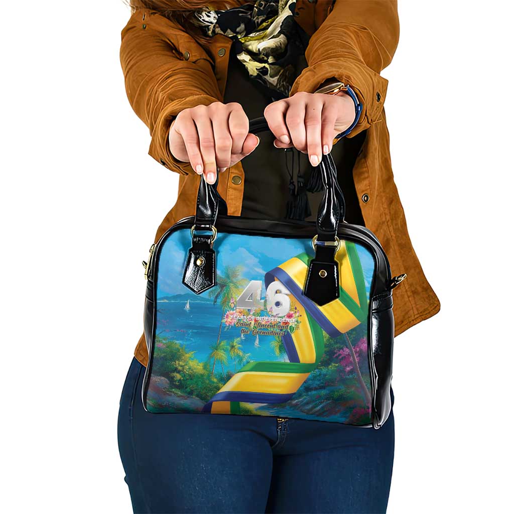Saint Vincent And The Grenadines Shoulder Handbag 46 Years Of Independence LT05