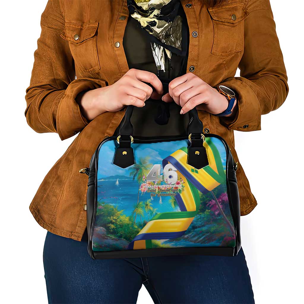 Saint Vincent And The Grenadines Shoulder Handbag 46 Years Of Independence LT05