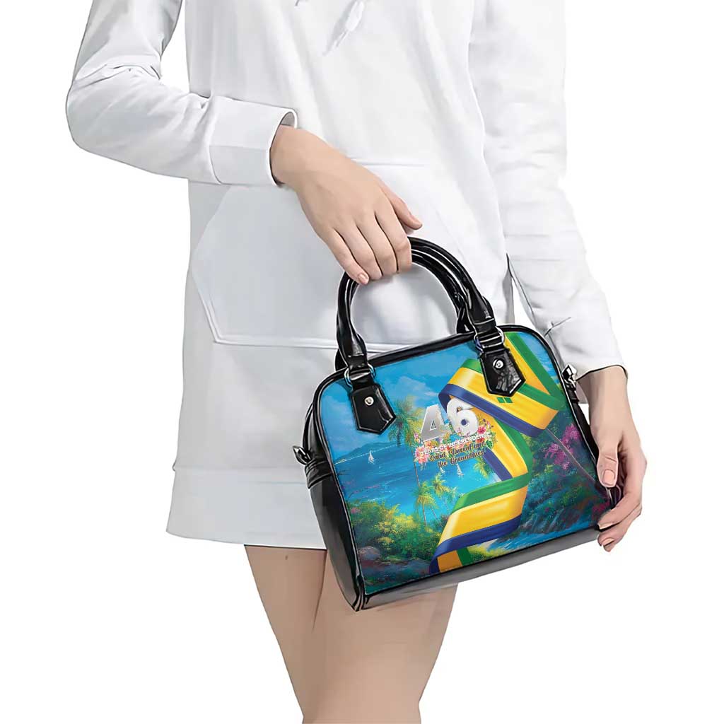 Saint Vincent And The Grenadines Shoulder Handbag 46 Years Of Independence LT05