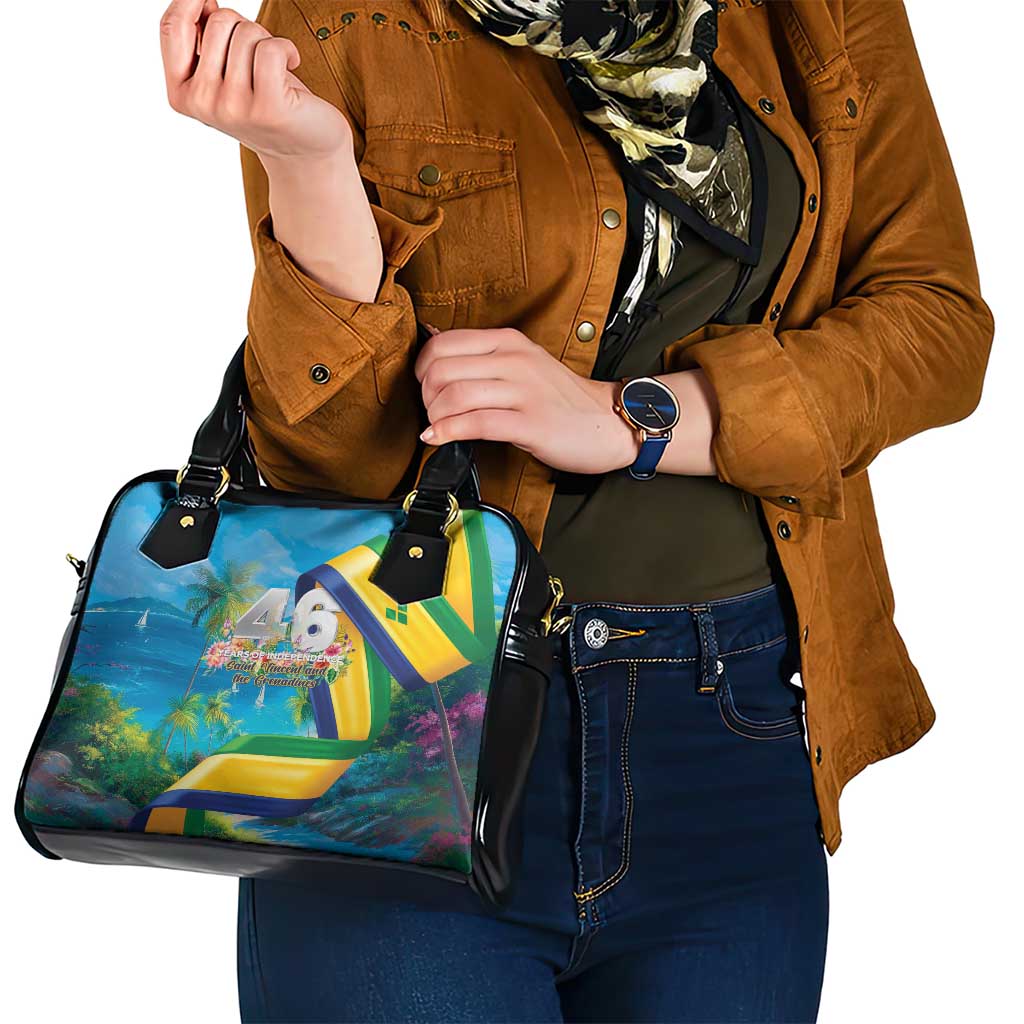 Saint Vincent And The Grenadines Shoulder Handbag 46 Years Of Independence LT05