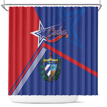 Cuba Coat Of Arms Shower Curtain The Pearl Of The Antilles LT05