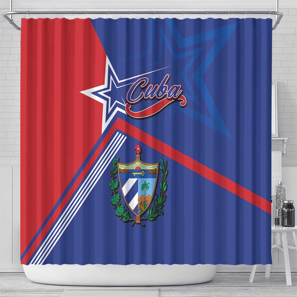 Cuba Coat Of Arms Shower Curtain The Pearl Of The Antilles LT05